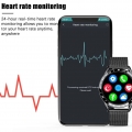 Smartwatches 2021 Luxusmarke Herren Smart Watch Stahlband Fitnessuhr Herzfrequenz Blutdruck Aktivitäts-Tracker Smart Watch Für M