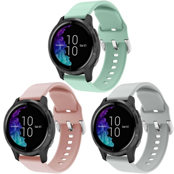 Garmin Vivoactive 3,Garmin Venu,Garmin Forerunner 245 Band: iMoshion Silikonband Multipack