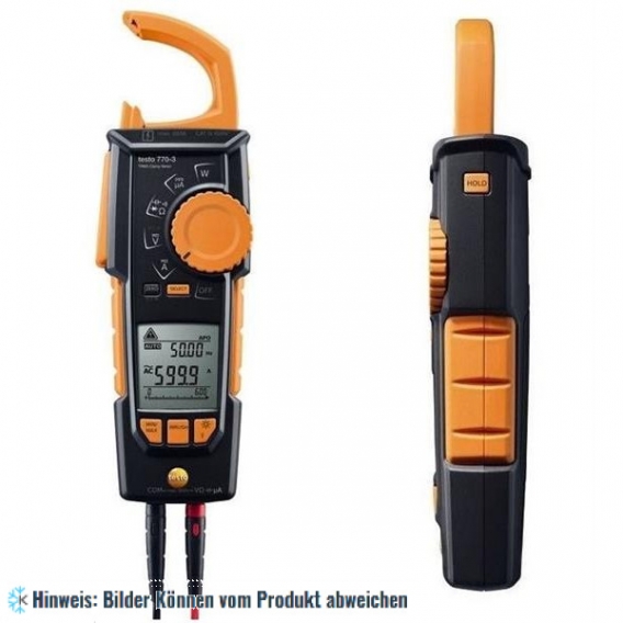 testo 770-3 TRMS Stromzange inkl. Batterien und Messleitungen