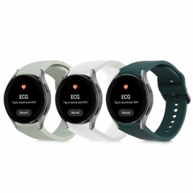 More about kwmobile 3x Sportarmband kompatibel mit Samsung Watch 4 (40 / 44mm) & Watch 4 Classic (42 / 46mm) - TPU Armband Fitnesstracker