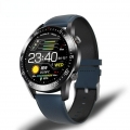 Linuode Smartwatch für Herren Herzfrequenz Blutdruckinformationen Erinnerung Sport Wasserdichte Smartwatch,Gürtel blau
