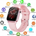 Smartwatches Damen Smart Watch IP68 Wasserdicht 1,6 "Touchscreen Sport Smart Watch Frauen Herzfrequenz Fitness Tracker Männer Sm