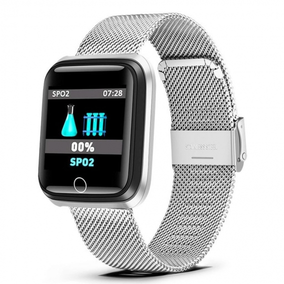 Smartwatches Smart Watch Damen Smartwatches Sport Smart Armband IP67 Wasserdichte Uhr Schrittzähler Herzfrequenzmesser LED-Farbb