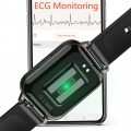 Smart Watch Männer HD Großbild 24 Stunden Herzfrequenzüberwachung IP68 Wasserdichte Frauen Smartwatch Für Android IOS,schwarz sc
