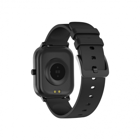 P8 Ultra Slim Touchscreen Smart Watch mit 1,4-Zoll-Quadrat-Display Tragbarer Fitness-Tracker mit Herzfrequenz- und Blutdruckmess