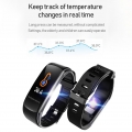 C6T Body Temperature Bracelet Uhr Smart Sports Bracelet IP67 Informationen Push Sleep Exercise Step Wasserdichtes Sports Smart B