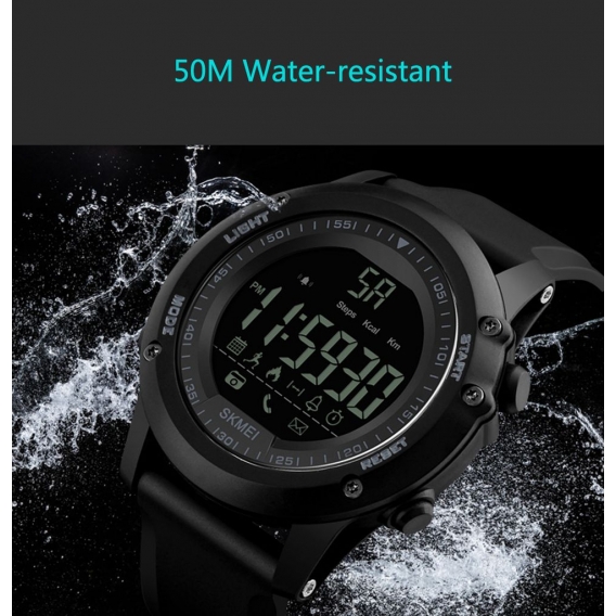 SKMEI Sport Casual Maenner Smart Watch Intelligent Male Uhren 5ATM wasserfest Anruf APP Erinnerung Remote Kamera Sports Tracker 