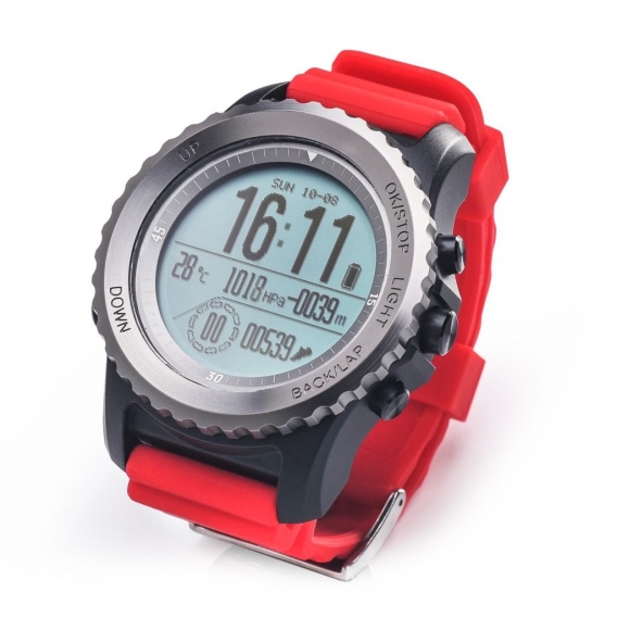 Wasserdichte Smart Armbanduhr für Sport und Freizeit SF-SM968 Rot