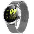 Outdoor Herzfrequenz Blutdruckmessgerät Bluetooth Smart Watch Sport Armband Silber Grau @ESSEN