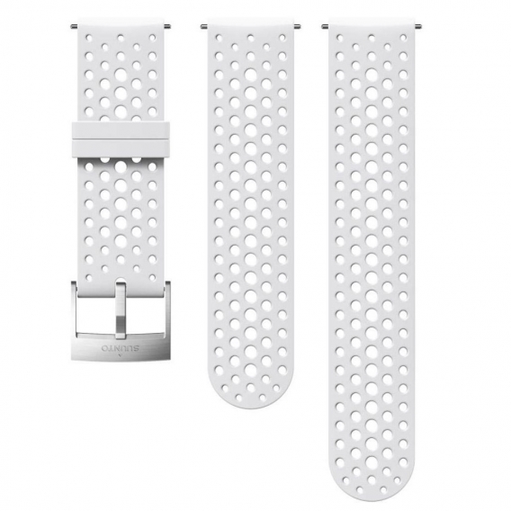 Suunto Athletic 1 Silicone Strap White / Steel One Size