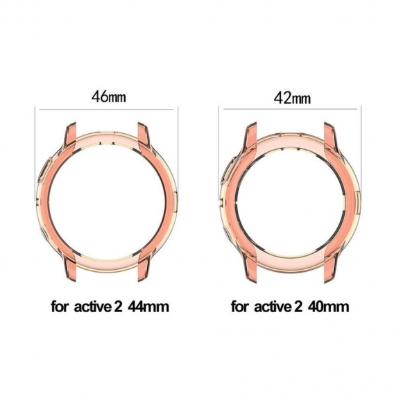 AcserGery Für R830 R820 Samsung Galaxy Watch Active 2 40/44 mm TPU-Schutzhülle