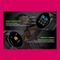 D18S Smart Watch Runde Blutdruck Pulsmesser Frauen Fitness