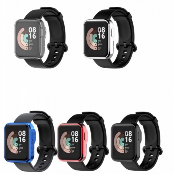 AcserGery TPU-Schutzhülle für Xiaomi Mi Watch Lite/Redmi Vollbild-Schutzhülle