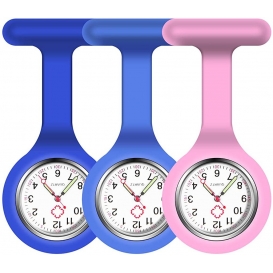 More about AcserGery Nurse Pocket Watch.3pcs Nurse Watch Silikon Brosche mit Pin für Krankenschwestern und alle anderen…