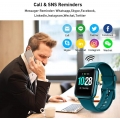 Pyzl Connected Watch Herren Damen. Smartwatch Kompatibel mit Samsung Huawei Android iOS Schrittzähler Sportuhr Herzfrequenz Wass