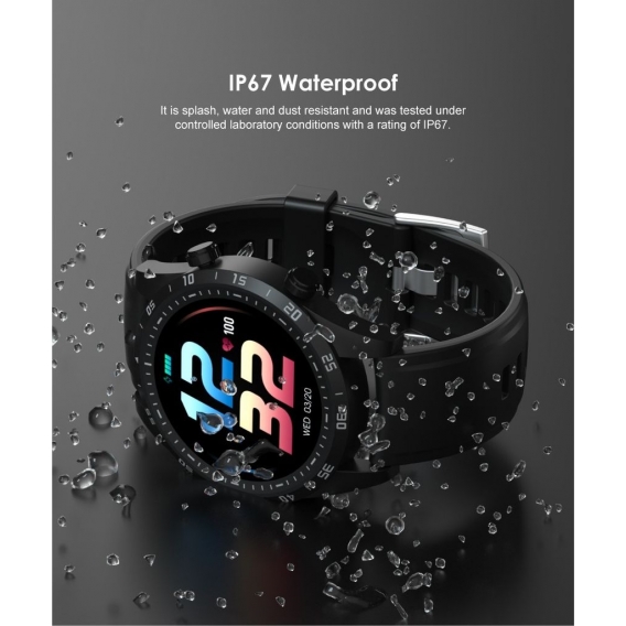 ORAIMO SmartWatch Fitnesstracker 1,28" 256MB IP67 Waterproof W2 OS-20 Black