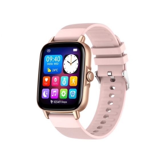 KT59 Smart Watch 1,69 Zoll Bluetooth Anruf Smartwatches Sport Tracker Für Android ios Pink