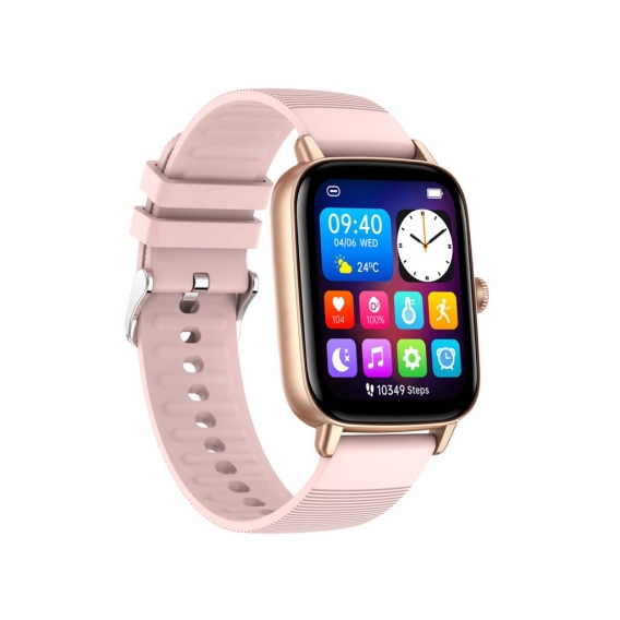 KT59 Smart Watch 1,69 Zoll Bluetooth Anruf Smartwatches Sport Tracker Für Android ios Pink