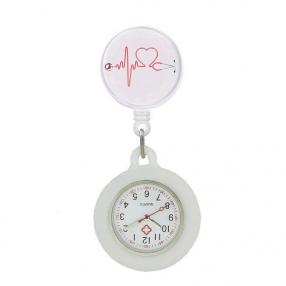 Nurse Watch Schwesternuhr Silikon ausziehbares Band Pulsuhr Kitteluhr Pflege Motiv 5 WS