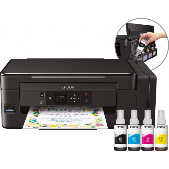 Epson EcoTank ET-2750 - Multifunktionsdrucker - Farbe - Tintenstrahl - A4/Legal (Medien) - bis zu 33 Seiten/Min. (Drucken) - 100