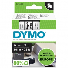 More about DYMO Original D1-Etikettenband | 9 mm x 7 m | schwarz auf weiß | selbstklebendes Etikettenband |Polyster | für LabelManager-Besc