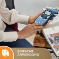 DYMO LetraTag LT-100H Beschriftungsgerät Handgerät | Tragbares Etikettiergerät mit ABC Tastatur | blau | Ideal fürs Büro oder zu