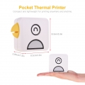 Poooli L1 Pocket Thermofotodrucker 200dpi Tragbarer BT Wireless Receipt Label Sticker Maker für Arbeitsplan Memo Studiennotizen 