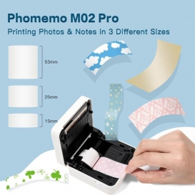 More about M02PRO Weiß 300dpi  Mini Fotodrucker, kabellos, Bluetooth-Thermodrucker,Thermischer Bluetooth-Drucker M02 Pro Pocker, Etikett Th