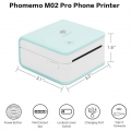 M02PRO Weiß 300dpi  Mini Fotodrucker, kabellos, Bluetooth-Thermodrucker,Thermischer Bluetooth-Drucker M02 Pro Pocker, Etikett Th