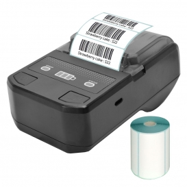 More about 58mm Thermo Etikettendrucker Drahtloser Bluetooth Etikettendrucker Barcode-Drucker Kompatibel mit Android iOS Windows