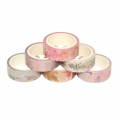 6 Rollen Washi Tape Set Floral Goldfolie Washi Masking Tape 15mm breit Pflanzenblaetter Blume Dekoratives Klebeband Aufkleber fu