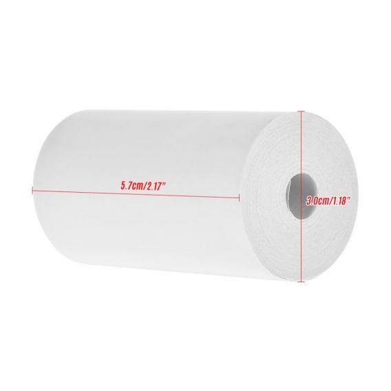 Thermal Receipt Paper Roll 57*30mm / 2.17*1.18in Bill Ticket Printing for Cash Register POS Receipt Printer, 6 Rolls