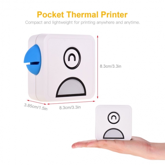 Poooli L1 Pocket Thermofotodrucker 200dpi Tragbarer BT Wireless Receipt Label Sticker Maker für Arbeitsplan Memo Studiennotizen 