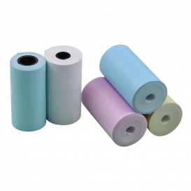 More about Aibecy 5pcs Color Thermal Paper Roll Set 57x30mm/2.17x1.18in Photo Picture Receipt Memo Printing Compatible with Peripage/Papera