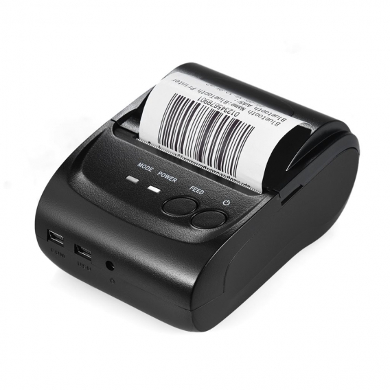 POS-5802DD Mini tragbarer drahtloser USB-Thermodrucker Quittungsticket POS-Druck