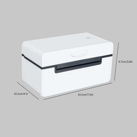 Aibecy Desktop-Thermoetikettendrucker USB & Bluetooth Thermodrucker 4x6-Etiketten-Barcodedrucker Kompatibel mit Amazon UPS Ebay 