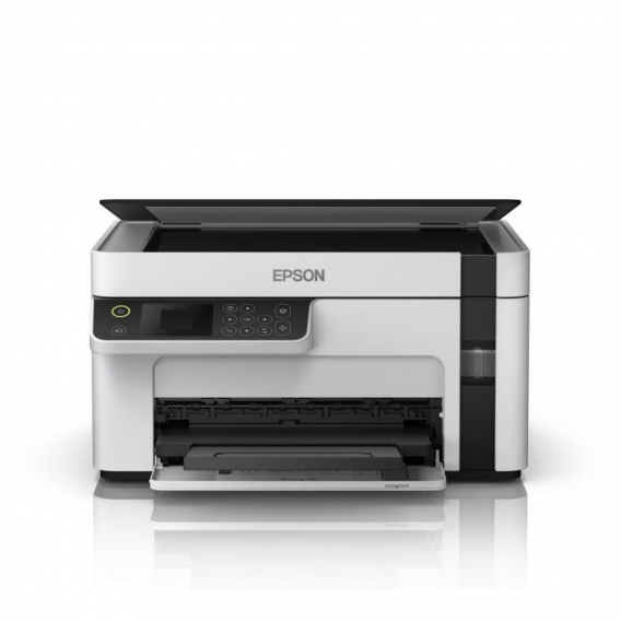 Epson Multifunktions-Kompaktdrucker EcoTank M2120 Schwarzweiß, Tintenstrahl, A4, Wi-Fi, Weiß