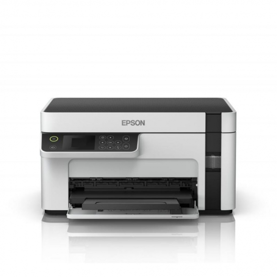 Epson Multifunktions-Kompaktdrucker EcoTank M2120 Schwarzweiß, Tintenstrahl, A4, Wi-Fi, Weiß