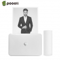 Poooli L3 300dpi Tragbarer Thermodrucker 57,5 mm / 79,5 mm / 110 mm Papierbreite Bluetooth Fotodrucker Graustufenmodus Empfangse