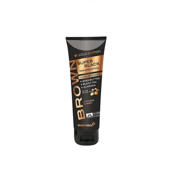 Tannymaxx Super Black Gold Very Dark Bronzer Lotion 1er Pack (1 x 125 ml) Bräunungsverstärker Für Sonne und Solarium 01140000