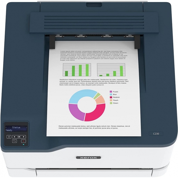 Xerox C230 A4 22 Seiten/Min. Wireless-Duplexdrucker PS3 PCL5e6 2 Behälter Gesamt 251 Blatt