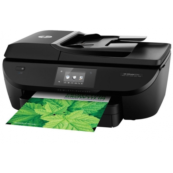 HP OfficeJet 5742, Tintenstrahl, Farbdruck, 4800 x 1200 DPI, Farbkopieren, A4, Schwarz