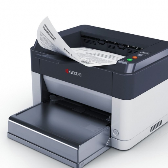 Kyocera Klimaschutz-System Ecosys FS-1061DN Monochrome-Laserdrucker (25 Seiten A4 pro Minute, USB 2.0, 1.200 dpi, Duplex) schwar