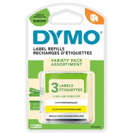 More about DYMO Original LetraTag Etikettenband | Papier/Kunststoff/Metall | 12 mm x 4 m | selbstklebendes Etiketten | für LetraTag-Beschri