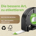 DYMO Original LetraTag Etikettenband | Papier/Kunststoff/Metall | 12 mm x 4 m | selbstklebendes Etiketten | für LetraTag-Beschri