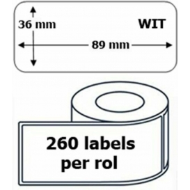 More about 8 x Dymo 99010 kompatible Etiketten 89 mm x 28 mm - 260 Etiketten pro Rolle