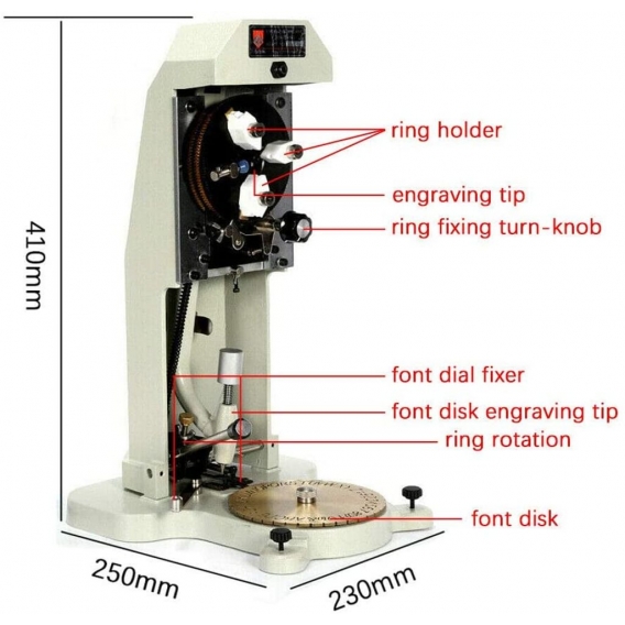 Gravurmaschine Gravurausrüstung Graveur Innenring Ring Innengravurmaschine DIY Schnitzwerkzeuge für Ringe Schmuck Schmuck