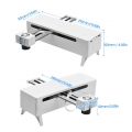 20W Graviermaschinen 450nm Einstellbare Brennweite Unterstützung PC-Software Hochgeschwindigkeits-Mini-CNC-Graviermaschinen Cutt