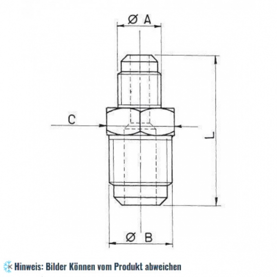 Reduziernippel Set 5 Stück 3/8"SAE x 5/8"SAE WIGAM UR2-106K