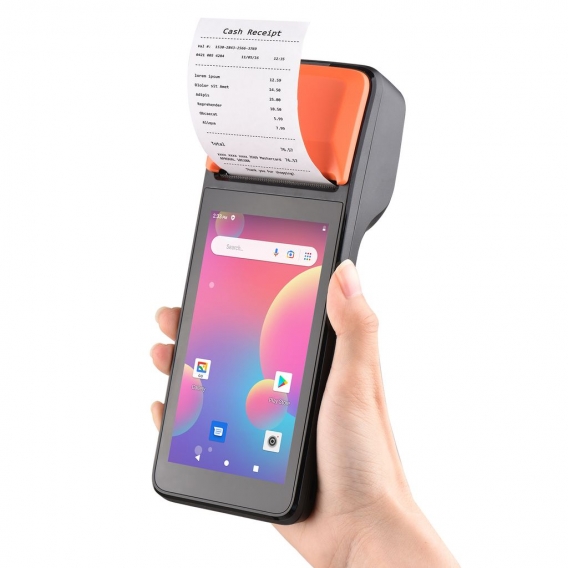 Handheld 3G POS Bondrucker Android 8.1 1D/2D Barcode Scanner PDA Terminal Unterstuetzung 3G WiFi BT Kommunikation mit 5,0 Zoll T